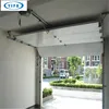 Powder coating black panoramic aluminum sectional garage door