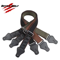 

Wholesale High Quality Different Colors Classic Cotton Guitar Strap With Pick Holder