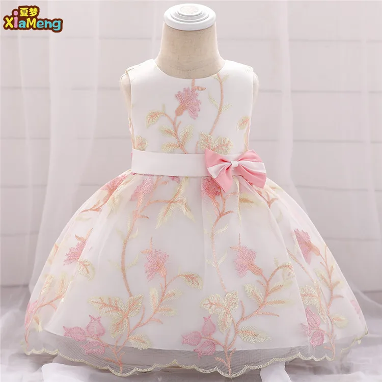 

Hot sales new design pink girl party clothes baby princess dress, Picture