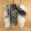 natural color real fox fur tail OEM survice factory directly