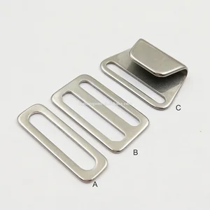 304 stainless steel nylon military army adjustable watch strap buckle 21 22 mm  metal watch buckle for elastic nato watch band