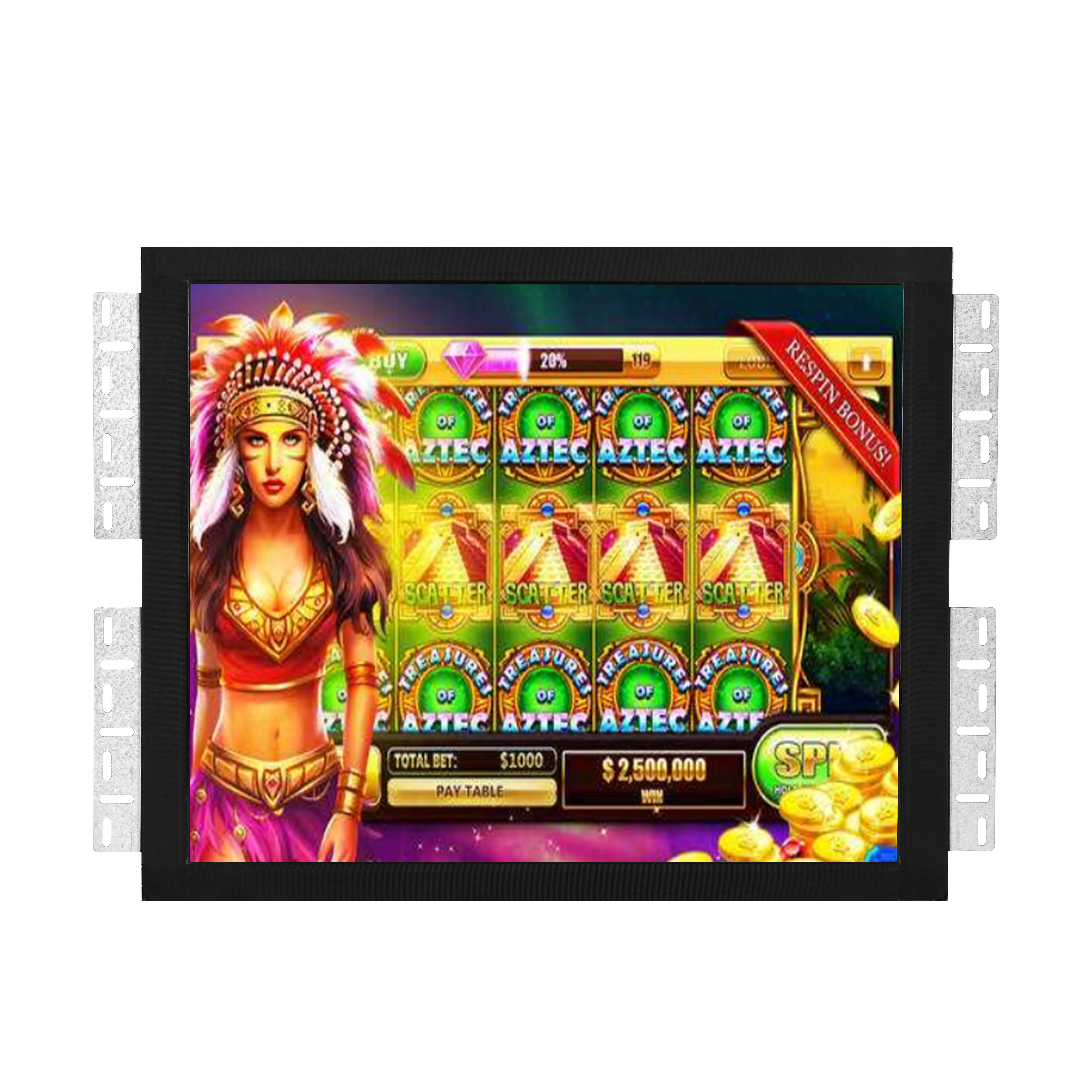 

19 Pot O Gold Game Monitor with Infrared Touch Screen For Pog Game