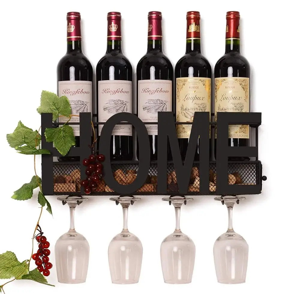 Wood Color Wine Glass Holder Can Hold 6 Bottles Of Red Wine 5
