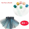 5*25cm Laser Glitter Sequin Tulle Roll Spotted Dot Confetti Tulle For DIY Tutu Skirt Pom Wedding Birthday DIY Craft Supply
