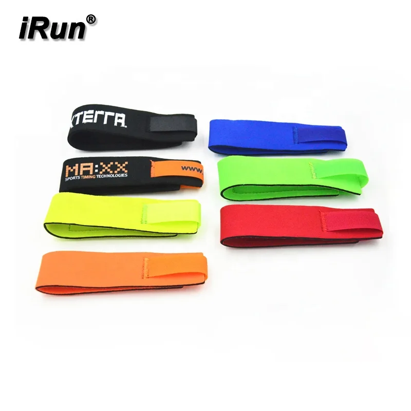 

[2] iRun Running Timing Chip Band Leg Strap - Neoprene Timing Chipband for Racing - Triathlons and Running Events, 6 colors available (accept custom)