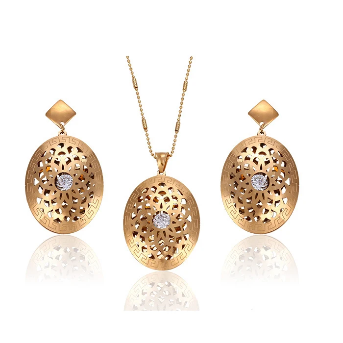

63128- Xuping Ladies wholesale costume jewelry sets trendy, White