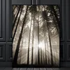 Tree Forest Plants Quote Landscape Wall Art Canvas Painting Nordic Posters