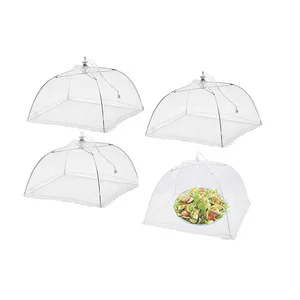 Reusable and Collapsible  Umbrella Mesh Food Cover for Table Outdoor Parties Picnics BBQ