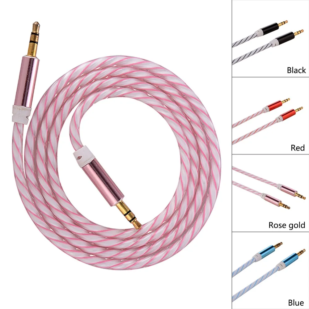 

3.5 mm Jack Audio 3.5mm to Male Stereo Auxiliary Cord for iPhone 6 6S Car MP3 MP4 Headphone Speaker AUX Cable Drop