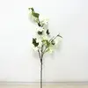 New style handmade flower wedding party home big stem decorative mophead hydrangea artificial flower ornament wild hydrangea
