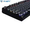 104 Round Keys Backlit Gaming Mechanical Keyboard With PBT Keycaps