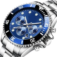 

2019 Factory wholesale OEM customize water resistant rollex watch men chronograph automatic watch