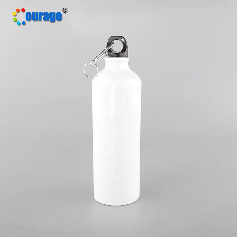 

Courage custom 750ml blank sublimation drink sport aluminum sublimation blanks water bottle, White