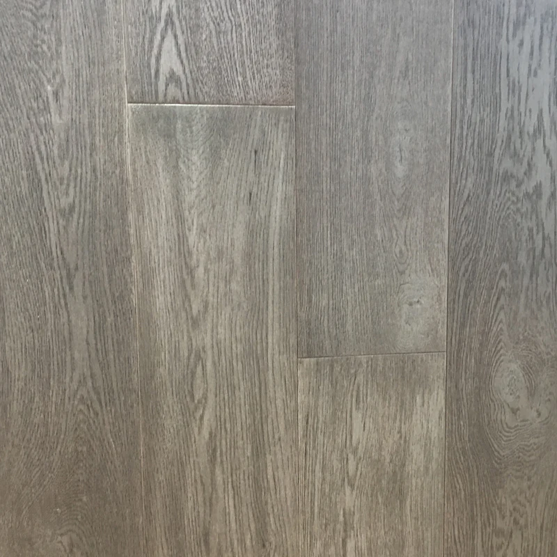 Light Grey Color European Oak Engineered Wooden Flooring 15mm