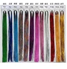 Accept customize Various Colors cheap tinsel laser hair extension sparkle glitter twinkle dazzl insel Hair Extension