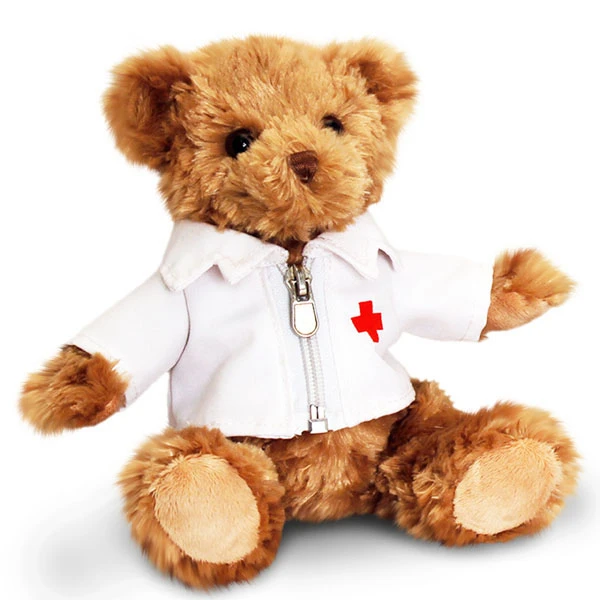 M?�decin ours en peluche, infirmi?�re ours en peluche, ours en peluche infirmi?�re jouet-Animal en 