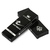 Gloss black 3 pieces king size pre roll rolled cone packaging paper box custom