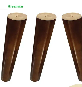 Wood Sofa Legs 8 Inch Walnut Finished Furniture Feet Replacement