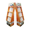 Factory supply portable matt finish paper sticker floor display rack