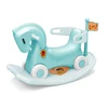 plastic rocking horse with wheel baby rocking horse