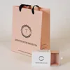 Valentine's gift packaging case unique design drawer box slip up shape shopping bag
