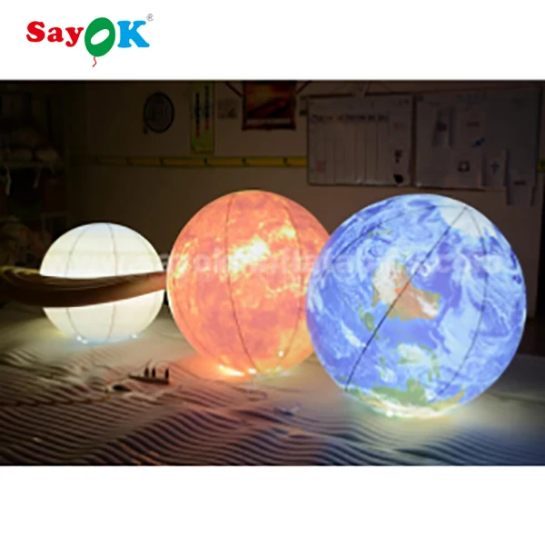 Factory Price Nine Planet Balloon Sun Mars Solar System Inflatable Planets With Led Light For Event Party Buy Inflatable Planet Balloonsinflatable