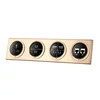 Luxury Style Smart Hotel Electronic Wall Light Switch With Socket