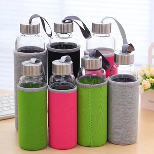 Image of Wholesale Outdoor Single Layer Car Sport Borosailicate Glass Water Bottle