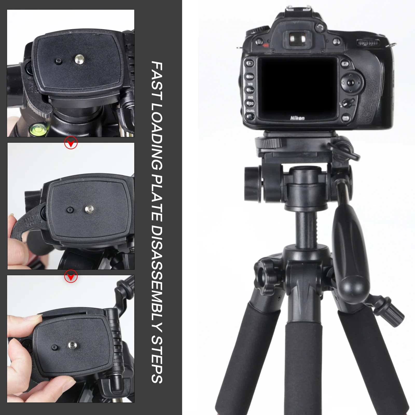 
Q111 Professional Photography Digital Camera Tripod 