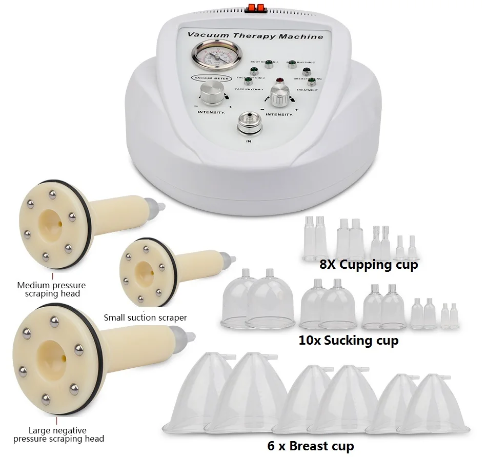 

Specialty Vacuum Treatment Machine For Slimming Lymphatic Drainage, Breast Chest Massager Enlargement Enhancement & Butt Lifting
