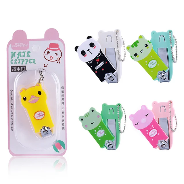 Wholesale stainless steel carton cute baby finger nail clipper toe nail cutting tools