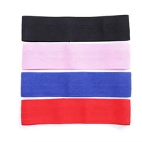 

13 15 17 inch 3pcs single color poly cotton fabric elastic booty building hip circle resistance band set