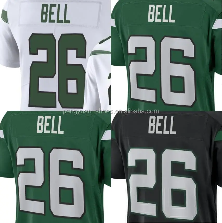 

Best Quality Jamal Adams Sam Darnold Le'Veon Bell Joe Namath Embroidery Custom Logo American Football Jersey