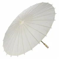 

PoeticExst Outdoor Chinese Craft Straight Bamboo Custom Logo Sun Proof Plain White Paper Umbrella