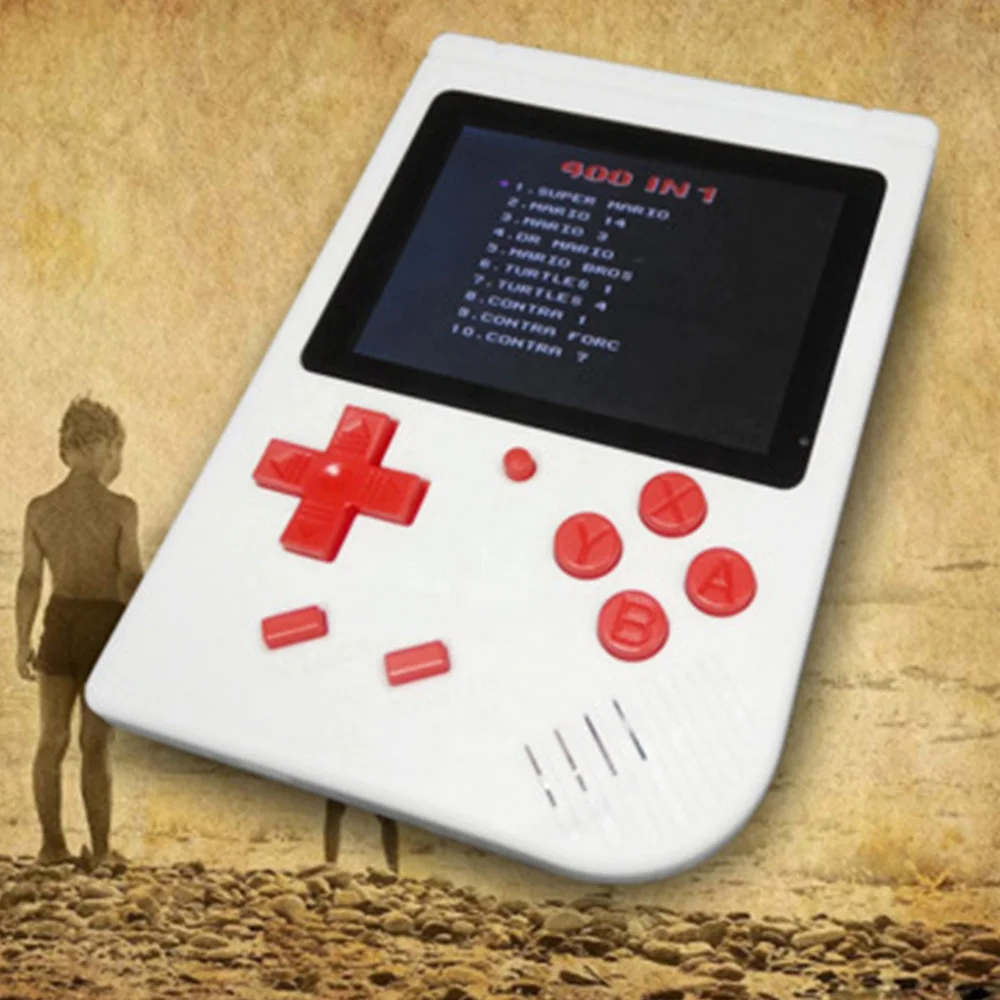 

Handheld Game Console Retro FC 3.0 Inch 8 Bit Game Machine With 400 Games Preinside For Sale, Black / red/ white