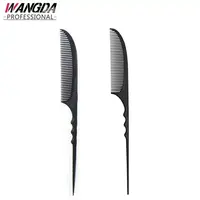 

Black Hair Combs Pro Salon Hair Styling Hairdressing Antistatic Comb Carbon Fiber