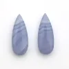 Blue Lace Agate Smooth 8x25mm Long Pear Shape Calibrated Briolette loose Gemstone