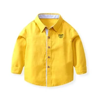 

Children autumn shirts boys long sleeves casual cotton embroidered blouse coat kids wear alsy214