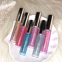 

6 clear glitter lipgloss accept oem custom lip gloss with empty tube options liquid lipstick moisture