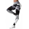 Yoga Pants Leggings Sport Fitness Legging Slim Stretch Running Tights for Women, Size:L (Black)