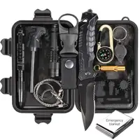 

Upgraded EDC Outdoor Emergency Survival Gear Tool Survival Kit for Cars