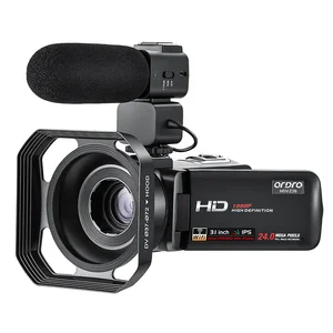 ORDRO Z20 Digital Video Camera with IPS Touch Panel Full Hd Camcorder Wifi Recorder Support External Mic&Led Light