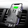 10W Qi Wireless Fast Charger Car Mount Holder for Smart Phone, 360 Degree Rotation Voice Command for Mobile Phone