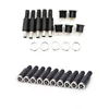 DC Female Jack Plug Adapter Connector/12V 3A Plastic Male Plugs + Female Socket Panel Mount Jack DC Power Connector
