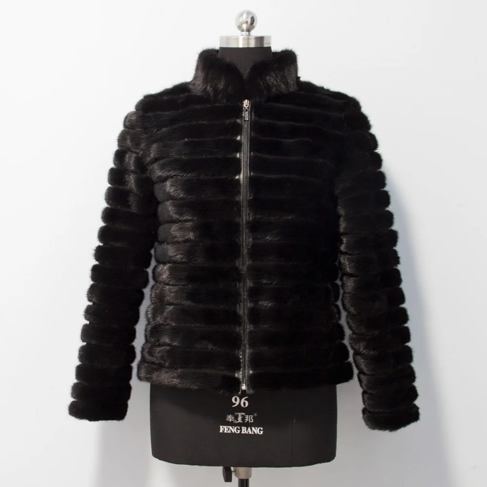 

New Style Fashion Winter Coat High Quality Knitted Mink Fur Coat For Ladies