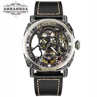 

Men Skeleton Luxury Mechanical Automatic Watch Tourbillon