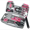 40 piece tool set Pink General Household Hand Tool Kit universal tool