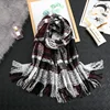 Real factory made fashion knit winter scarf women knit muffler scarf shawl