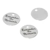 Memories charm Remember the Moments Stainless steel message Charm pendant 20mm