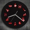 Dentist Dental Clinic Wall Clock Endodontist Sign Tooth Dental Office Hygienist LED Lighting Decor Dentist Endodontist Gift